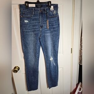 Judy Blue Joyce Dandelion Embroidered High Rise Skinny Jeans Size 9